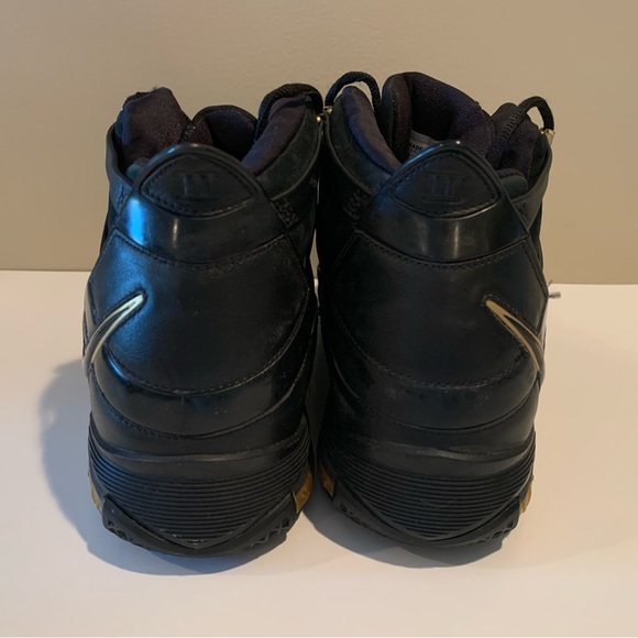 Nike Air Zoom LEBRON‎ 3 III 2005 Black Gold Size 11 #312147-006 - Picture 3 of 8